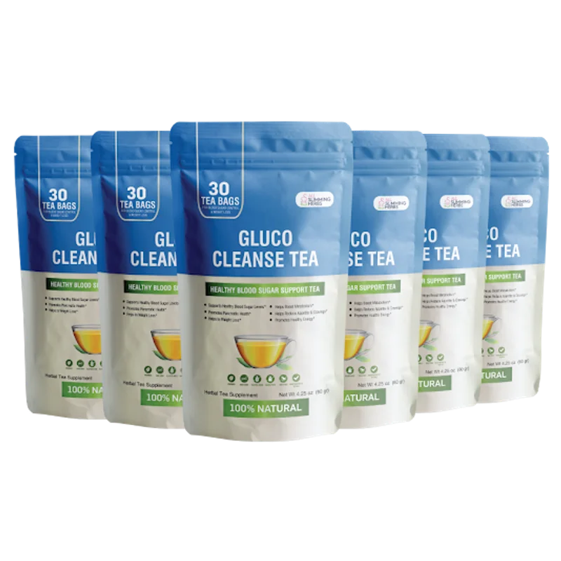 Gluco Cleanse Tea 6-Bottle Bundle — 180-Day Supply