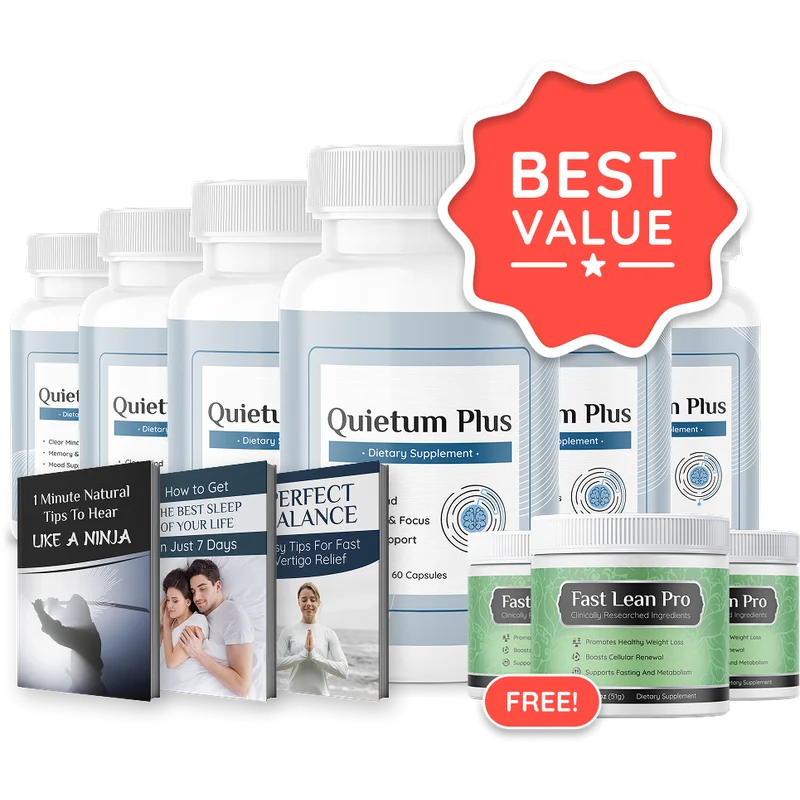 Quietum Plus 6-Bottle Bundle — 180-Day Supply